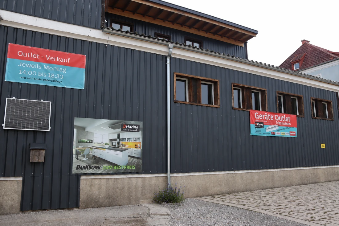 Anfahrt zum Geräte Outlet Trimmelkam auf einer Karte