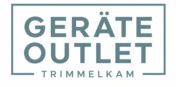 Logo in Salbeigrün mit dem Schriftzug "Geräte Outlet Trimmelkam" mit weißem Hintergrund 