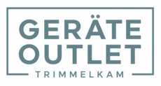 Logo in Salbeigrün mit dem Schriftzug "Geräte Outlet Trimmelkam" mit weißem Hintergrund 